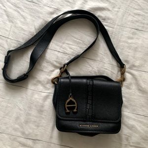 Etienne Aigner black leather purse